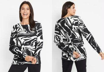 Blusa Manga Longa New Waves Preto