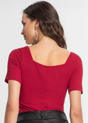 Endless - Blusa Ribana Feminina Vermelho - ENDLESS