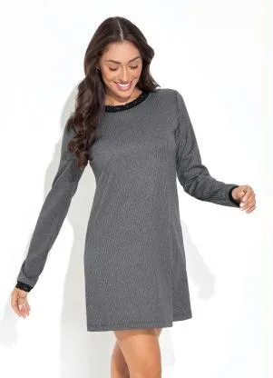 Luma Homewear - Camisola Mescla Escuro em Canelado - LUMA HOMEWEAR