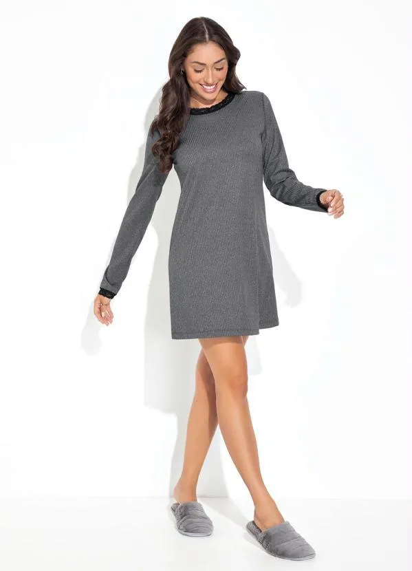 Luma Homewear - Camisola Mescla Escuro em Canelado 3