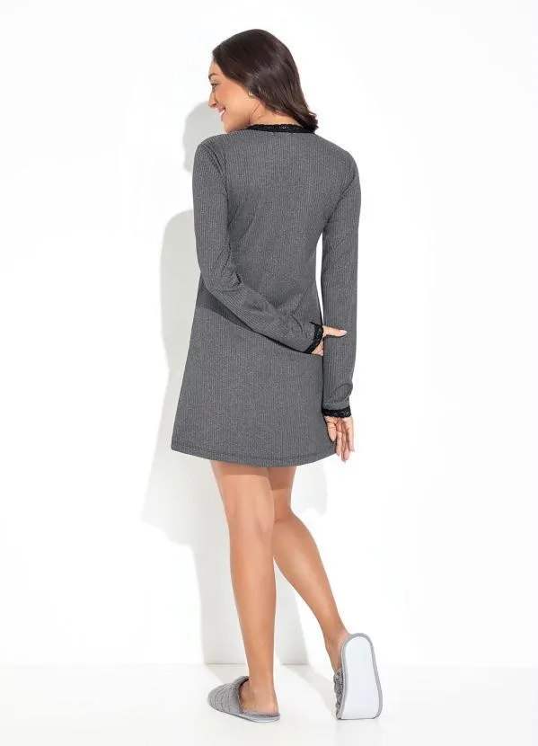 Luma Homewear - Camisola Mescla Escuro em Canelado 4