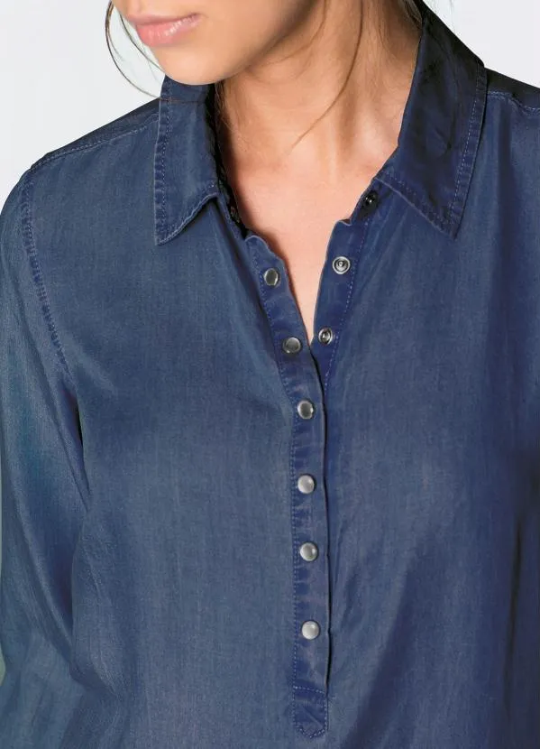 bonprix - Chemise Jeans Azul 3