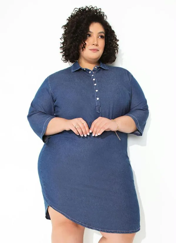 bonprix - Chemise Jeans Azul 5