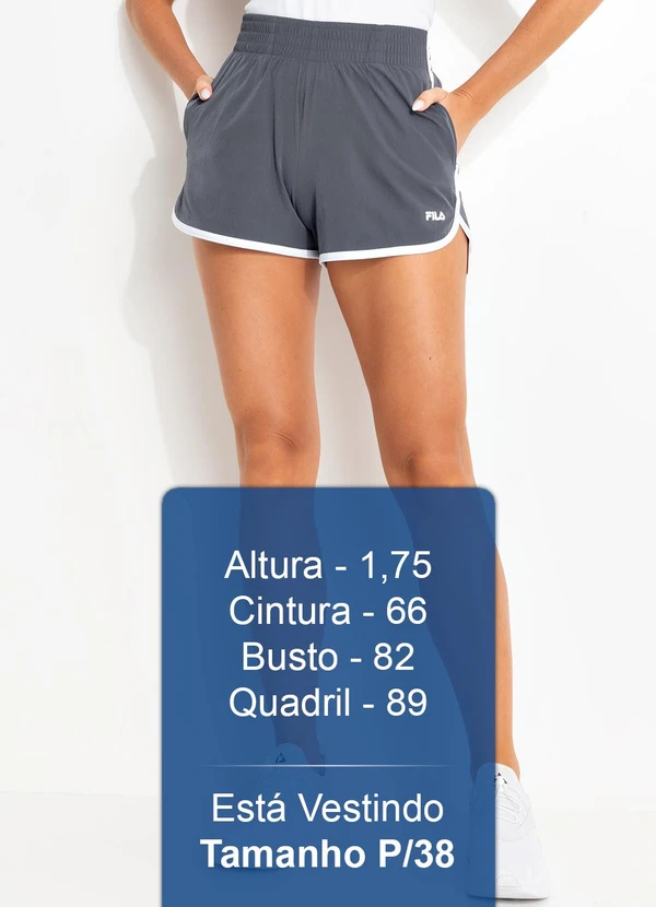 Fila - Shorts Feminino Essencial Floating Cinza 5