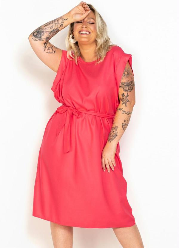 Hering - T-Shirt Dress de Viscose Rosa 3