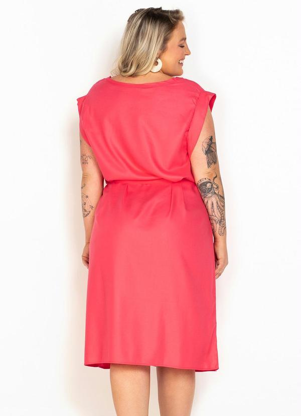 Hering - T-Shirt Dress de Viscose Rosa 4
