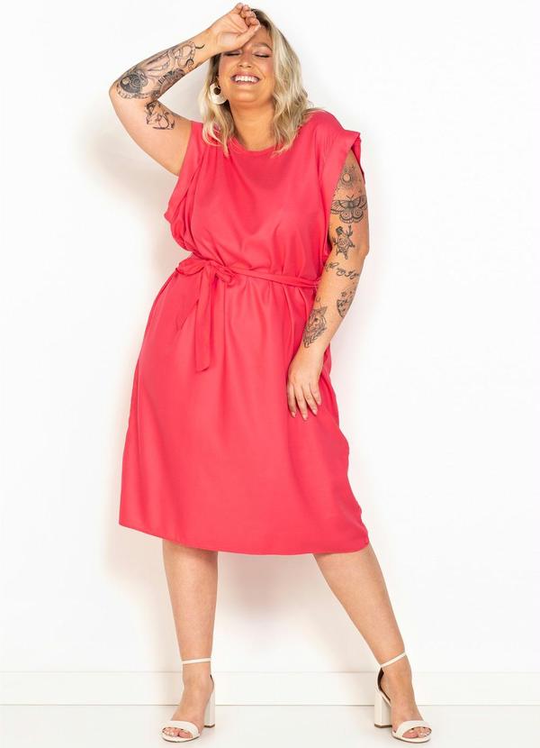 Hering - T-Shirt Dress de Viscose Rosa 7