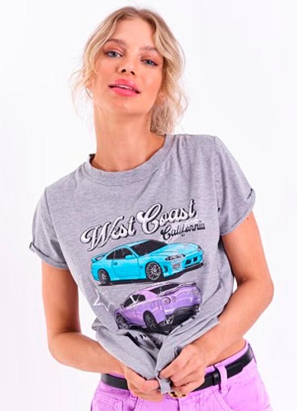 Amo Brand - T-Shirt West Coast Cinza 1