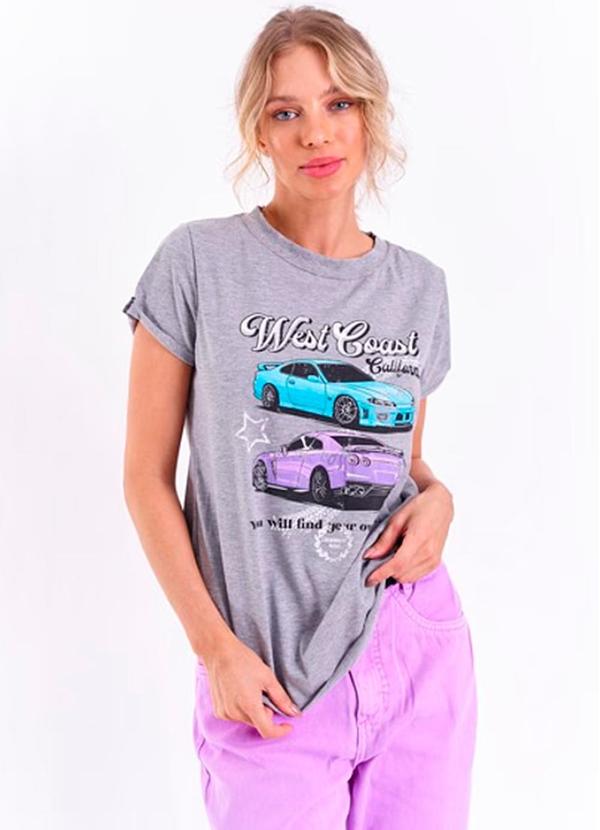 Amo Brand - T-Shirt West Coast Cinza 2