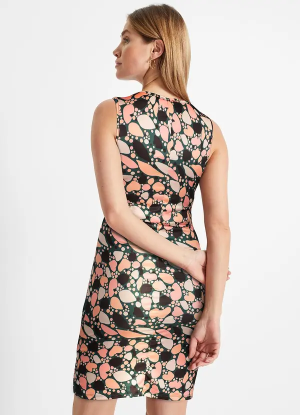 bonprix - Vestido Abstrato Colorido em Malha Fria 1