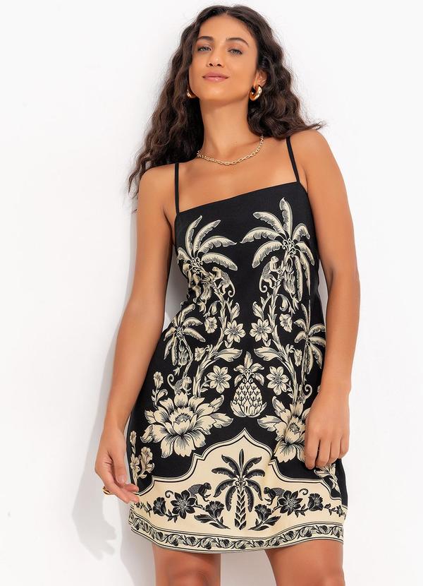 Farm - Vestido Alça Guanacaste Preto