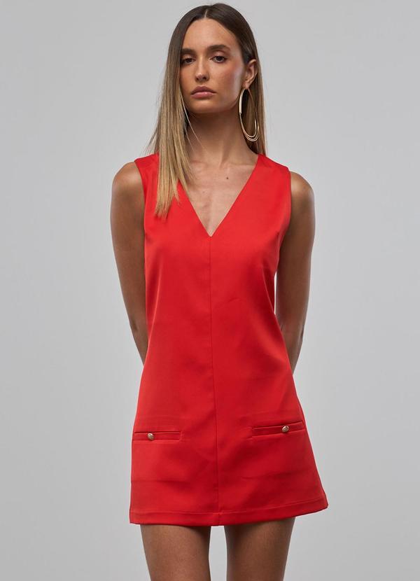 Carlota Costa - Vestido Alfaiataria Vermelho 1