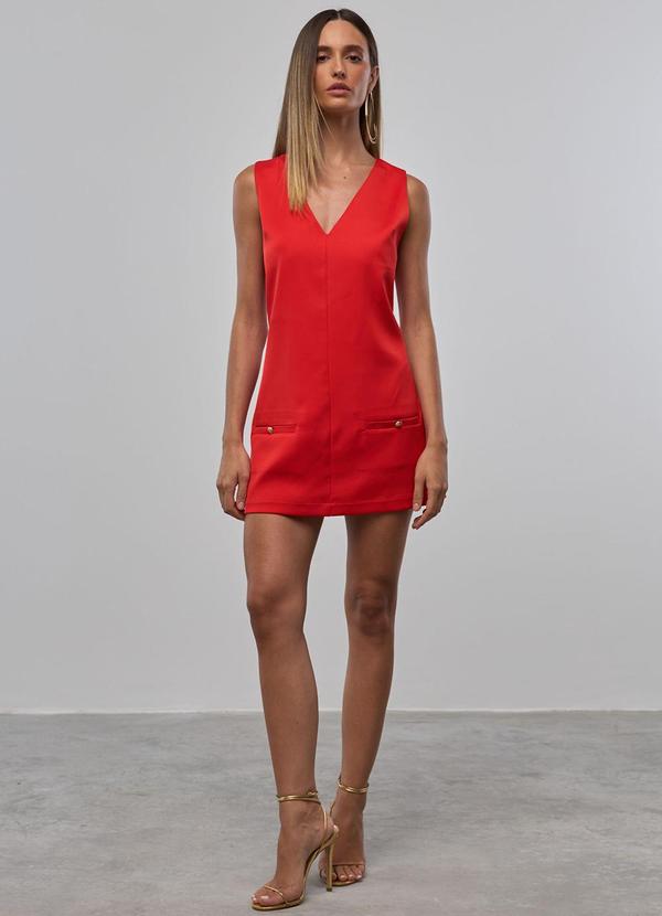 Carlota Costa - Vestido Alfaiataria Vermelho 2