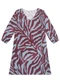 Enfim - Vestido Amplo Animal Print Azul - variação: Azul