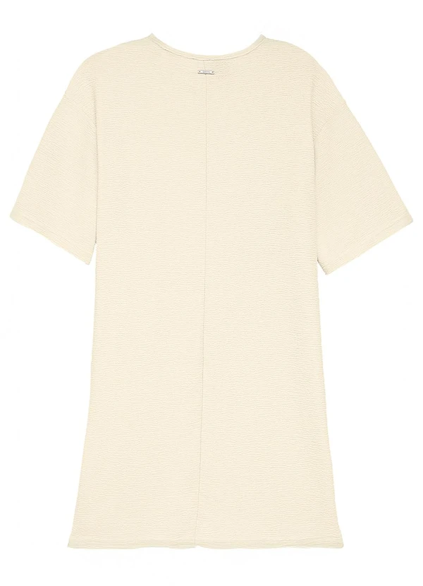 Enfim - Vestido Amplo com Prega Off White 3