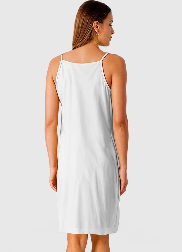 Malwee - Vestido Amplo Curto Branco 2