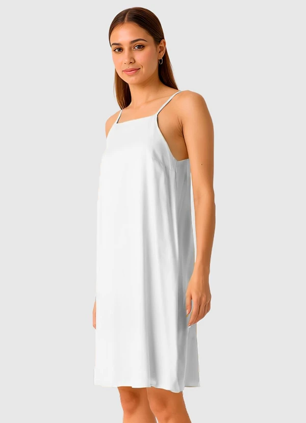 Malwee - Vestido Amplo Curto Branco 3