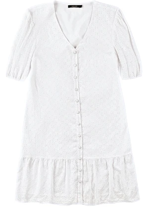 Malwee - Vestido Amplo em Laíse Branco - MALWEE