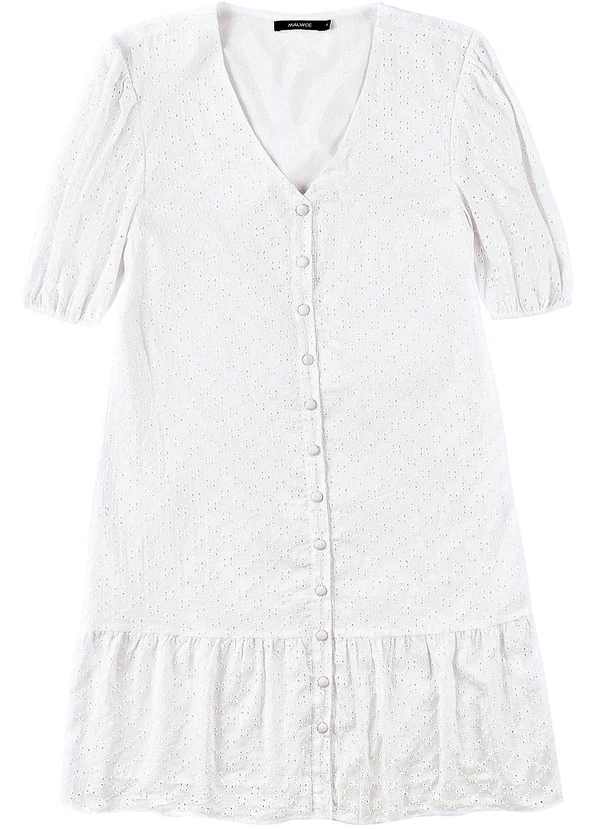 Malwee - Vestido Amplo em Laíse Branco 2