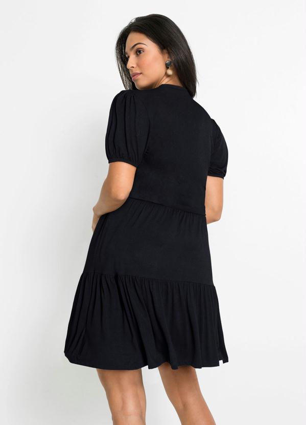 Outlet - Vestido Amplo Preto 2