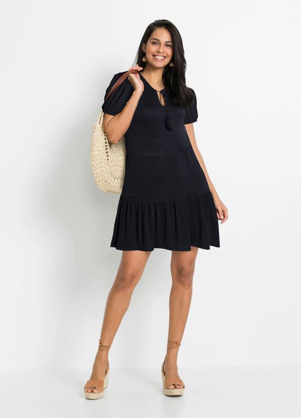 Outlet - Vestido Amplo Preto 4