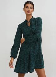 Vestido Animal Print em Malha com Elastano