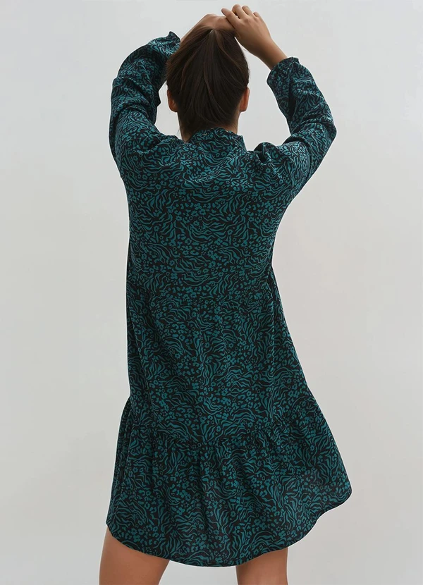 bonprix - Vestido Animal Print em Malha com Elastano 2