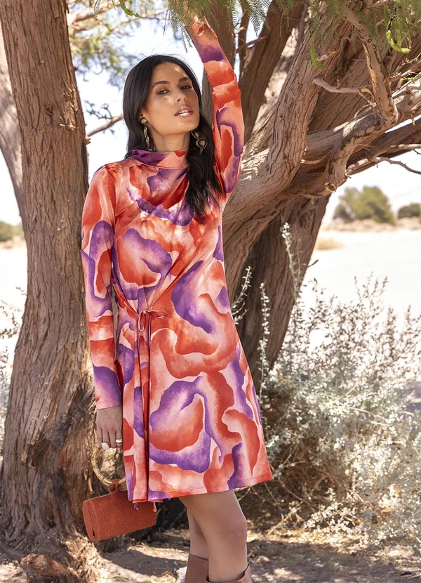 Quintess - Vestido Aquarela em Malha Fria 12