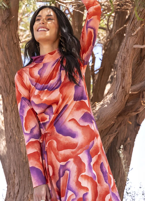 Quintess - Vestido Aquarela em Malha Fria 13