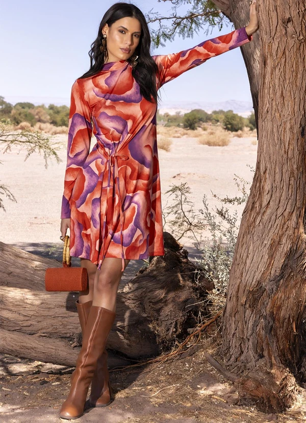 Quintess - Vestido Aquarela em Malha Fria 6