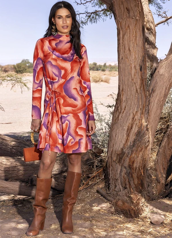 Quintess - Vestido Aquarela em Malha Fria 7