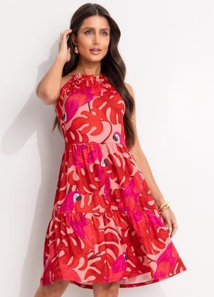 Vestido (Arara Color) em Malha Fria