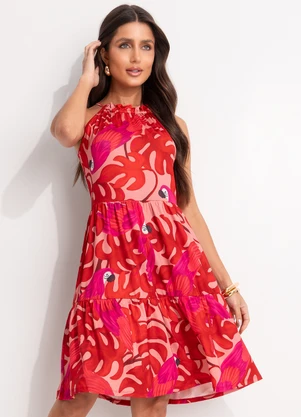 Quintess - Vestido Arara Color em Malha Fria - QUINTESS