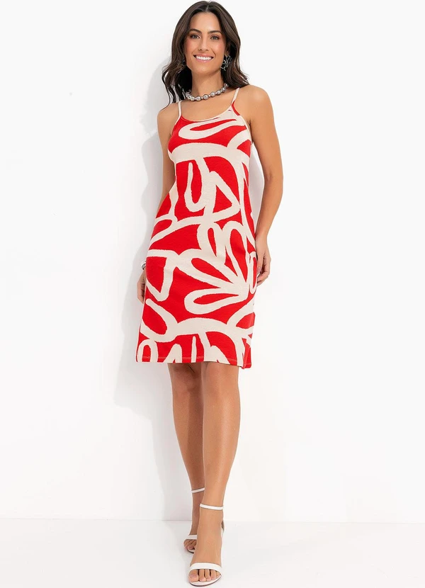 Quintess - Vestido Artístico Vermelho 3