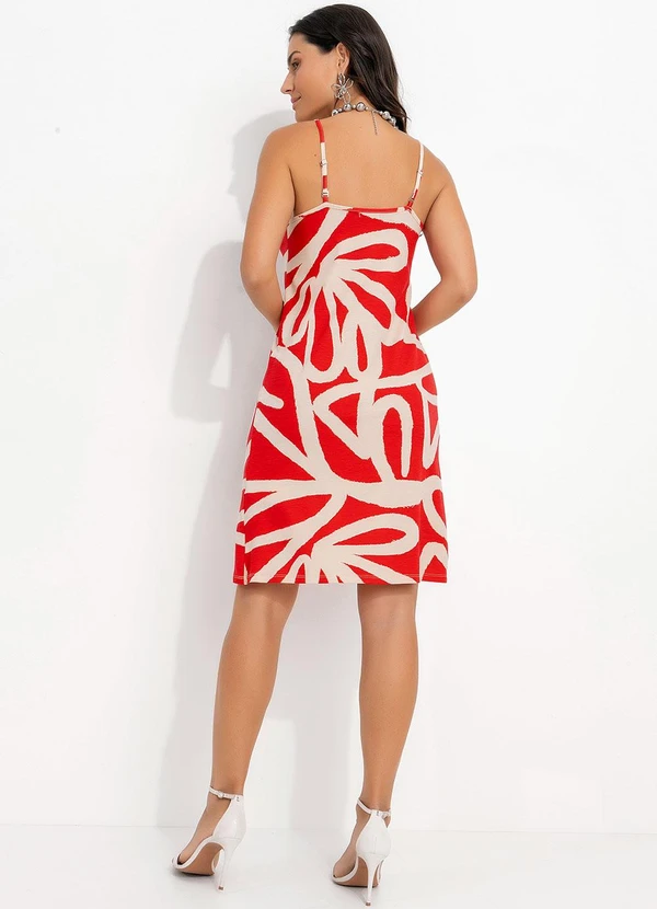 Quintess - Vestido Artístico Vermelho 4