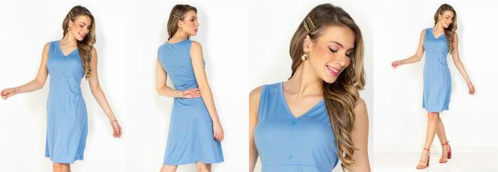 Vestido Azul Celeste
