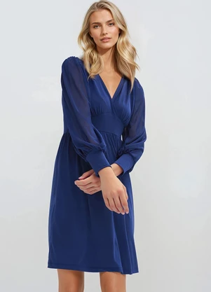 bonprix - Vestido Azul em Malha de Viscose - BONPRIX