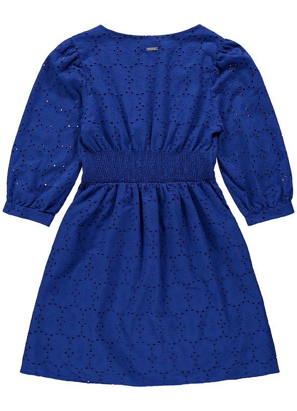 Enfim - Vestido Azul Escuro Evasê em Laíse 4