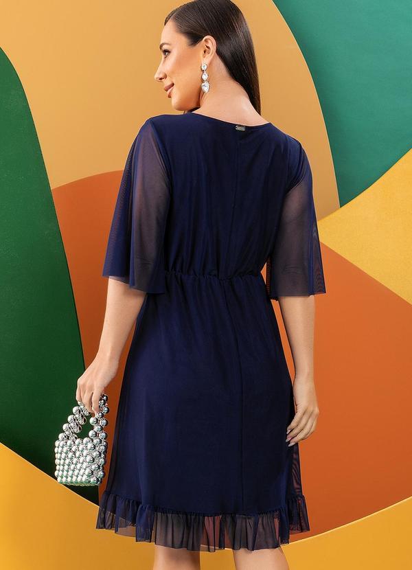 Quintess - Vestido Azul Marinho em Tule 6