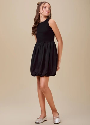 Authoria - Vestido Balonê  Preto - AUTHORIA