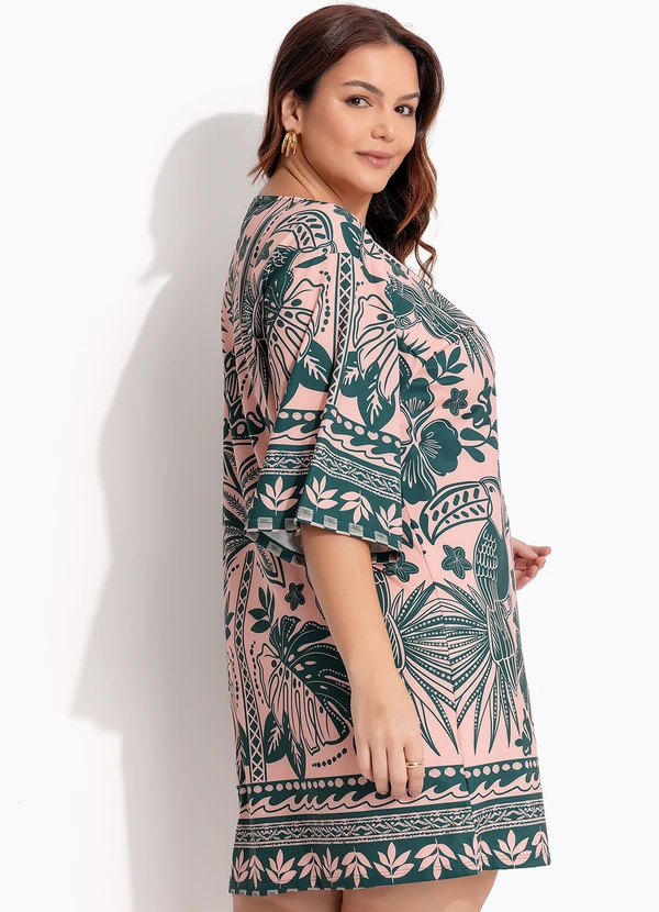 Quintess - Vestido Barrado Coqueiros em Malha Fria 6