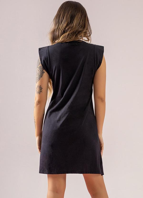 Just Basic - Vestido Básico em Meia Malha Preto 2