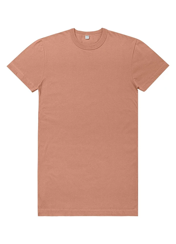 Rovitex - Vestido Básico T-Shirt Feminino Marrom 4
