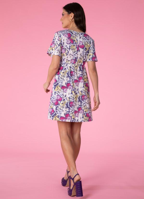 Quintess - Vestido Borboletas com Decote Transpassado 4