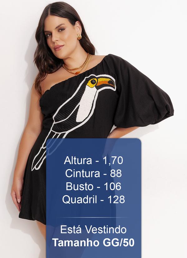 Farm - Vestido Bordado Copatucano Preto 13