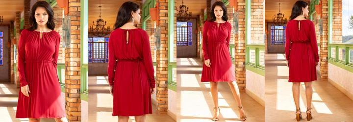 Vestido Bord em Malha de Viscose