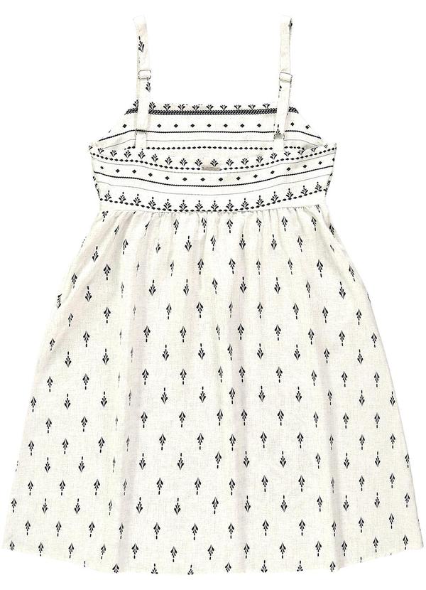 Enfim - Vestido Branco Godê Paisley 5