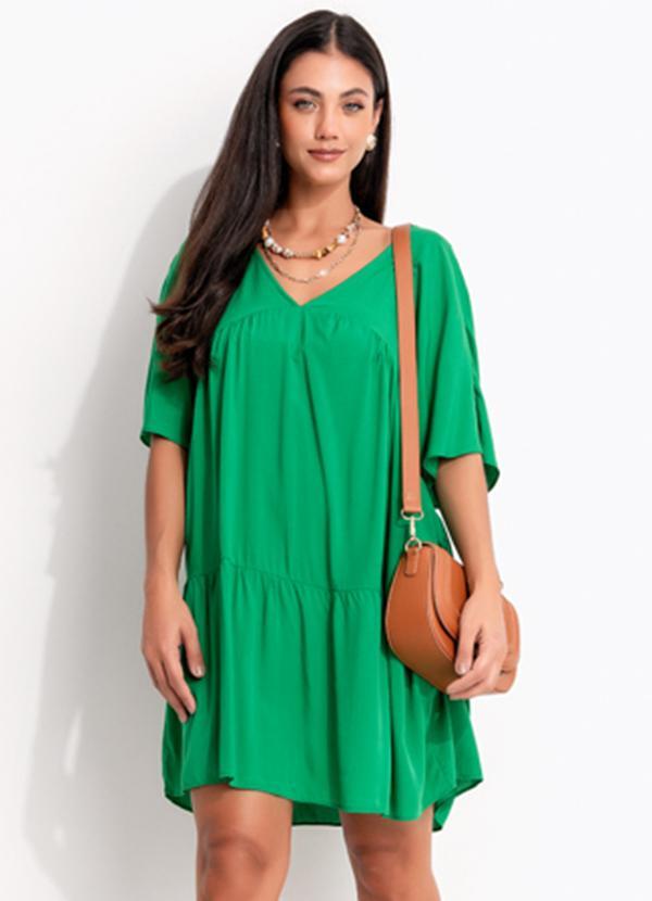 Vestido Camadas (Verde) em Viscose
