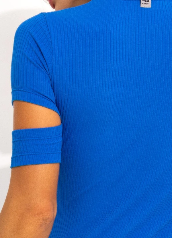 Colcci - Vestido Canelado Azul 6