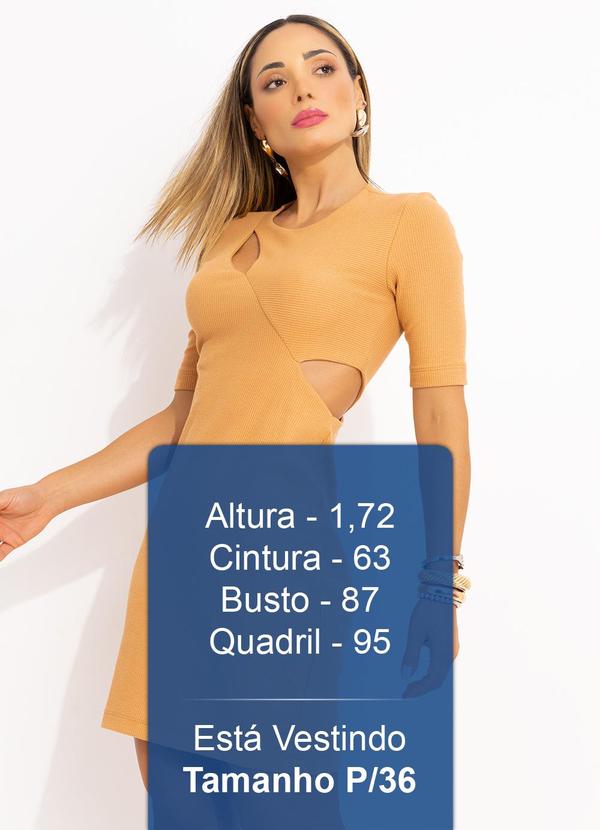 Colcci - Vestido Canelado Bege 5